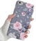 YeLoveHaw iPhone 6 Plus / 6s Plus Case for Women & Girls, Flexible Soft Slim Fit Full-around Protective Cute Phone Case Cover with Floral and Purple Gray Leaves for iPhone 6Plus / 6sPlus(Pink Flowers)