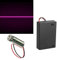 CTRICALVER 1pcs 405nm Módulo de Línea Púrpura Láser Enfoque Ajustable con Lente de Plástico 3-5V+ 1pcs AA Soportes de Batería (Forma de la fuente de luz: línea)