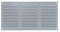 Steinberg14 Lüftungsgitter 300x150 mm - Grau Metall Belüftungsgitter mit Insektenschutz - Abluftgitter für Wand und Decke - Lüftungsabdeckung für Innen und Außen - Insektenschutzgitter
