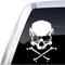 myrockshirt Totenkopf Jolly Roger 20 cm Aufkleber Autoaufkleber Sticker Laptop Scheibe Wand Profi Qualität