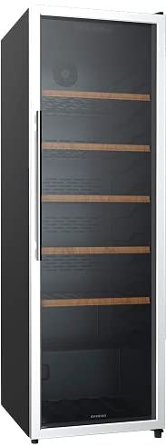 INFINITON Vinoteca Industrial WFL-310-151 Botellas, Clase G, Baldas de madera, Cristal templado, Cierre con llave, Termostato regulable