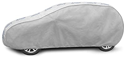 Autoabdeckung Wasserfest & Extrastark kompatibel mit Opel Meriva II (10-) Atmungsaktive Autoplane Abdeckplane Grau