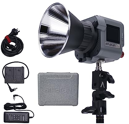 Aputure Amaran COB 60X LED Video Dauerlicht 65W Bi-Color 2700K-6500K CRI TLCI 96+ Bowens Mount mit APP Control Lighting FX Modus