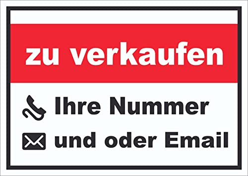 HB-Druck Schild mit Wunschtext A3