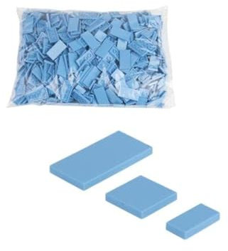 CMC imports 90 Klemmbausteine Fliesen Tiles Bausteine 1x2 2x2 2x4 Noppen Kompatibel freie Auswahl 34 Farben (890 - Licht Blau)