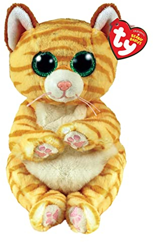 TY - Beanie Baby Streifen Katze Mango - 15 cm