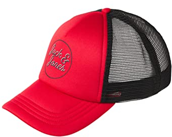 JACK & JONES Cap Herren, True Red, Einheitsgröße