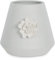 AmeliaHome Blumentopf aus Keramik Pflanzentopf Blumenmuster Deko Lusitano Grau