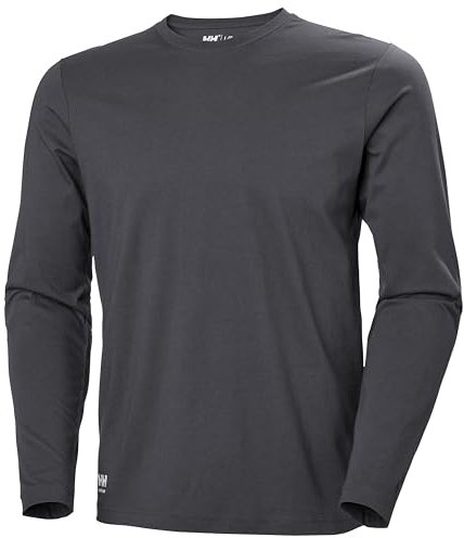 Helly Hansen Workwear Men's Classic Longsleeve, Dark Grey, L