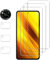 Vsjnk Privacidad Protector de Pantalla Compatible Con Xiaomi Poco X3 / Poco X3 NFC/Poco X3 Pro Screen Protector,3 Piezas Cristal Templado 9H Dureza Sin Burbujas