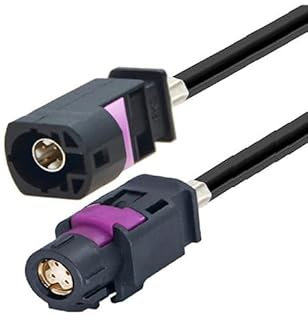 Elecbee HSD LVDS Black A Plug to A Jack Vehicle Car Camera Extension Cable Assembly 50cm