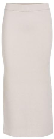 Object Objreynard HW Knit Skirt Noos Falda de Punto, Gris Plateado, S Mujeres