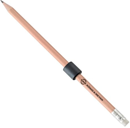K&M 16099 Haltemagnet mit Bleistift Natur mit Radiergummi - extra starker Haftmagnet für Orchester- und Notenpulte