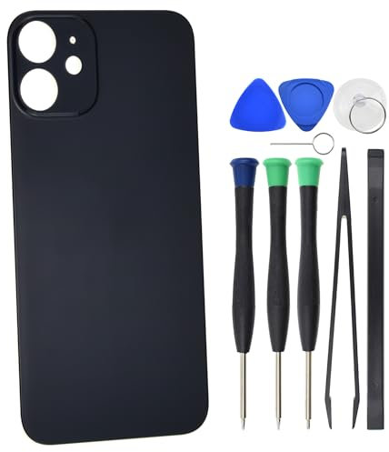 Sunrise glow Black Back Glass Replacement for iPhone 12 mini with pre-cut adhesive