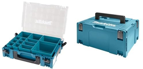 Makita 191X80-2 Clear Lid Makpac with Inserts & 821551-8 Makpac Connector Case Type 3