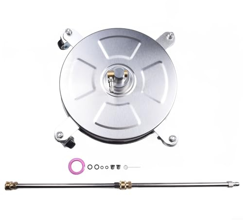 33 cm Hochdruckreiniger-Reiniger mit 4 Rädern, Edelstahl-Reiniger-Aufsatz