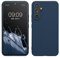 kwmobile Hülle kompatibel mit Samsung Galaxy A54 5G Hülle - TPU Silikon Handyhülle - Schutzhülle stoßabsorbierend flexibel - Case in Marineblau