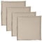 vidaXL Garten Sitzkissen 4 STK., Stuhlkissen mit Schaumstoff, Stuhlauflage für Gärten Terrasse Wohnzimmer, Sitzauflage, Taupe Quadratisch Polyester