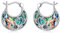 POPLYKE Kolibri Ohrringe 925 Sterling Silber Hoop Ohrringe Abalone Ohrringe Kolibri Schmuck Geschenke Damen