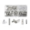 Dokeno 80 Stück Regalstifte Kit in 5 Stile, Edelstahl Regalträger Stützen, L-Förmige Regalunterstützung mit Loch für Küchenbüro, Möbel, Schrank, Kleiderschrank, Bücherregal