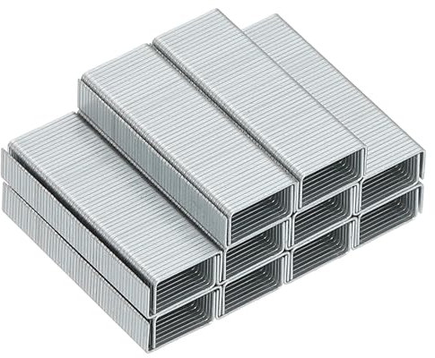 M&G NO.10 Heftklammern für Hefter, 5000 Stück (1000 Stück pro Box) Mini-Heftklammern für Hefter #10, glattes Heften für Bürobedarf zu Hause, Silber