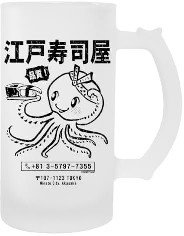 Edo Sushi Bar Octopus Bierglas Transparenter Becher Mit Griff
