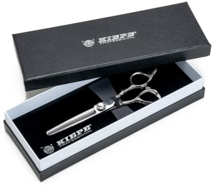 Kiepe 2817 T40 Monster Cut professionelle Effilierschere 6 Zoll mit 40 Zähnen, Convex Razor Ausdünnschere mit 40 Prozent Schnittverhältnis für präzise Volumenarbeit, Made in Italy