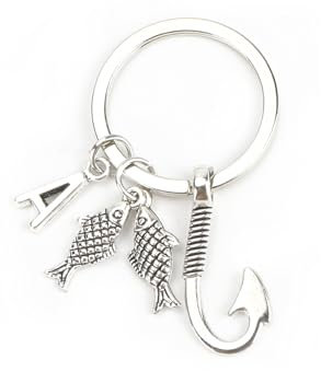 Modischer Schlüsselanhänger Aus Edelstahl Mit Stilvollem Fisch-Design, Das Personalisierte Geschenk Für Angelfreunde, Schlüsselanhänger Auto, Geburtstagsgeschenk Für Frauen, Mutmacher Geschenk