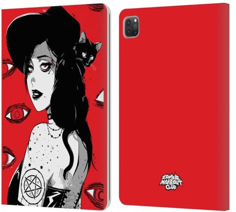 Head Case Designs Licenza Ufficiale Zombie Makeout Club Trucco Nero Grafica Custodia Portafoglio in Pelle Compatibile con Apple iPad PRO 11 2020/2021 / 2022