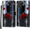 Handyhülle für Samsung Galaxy A53 5G Hülle, Magnetische Flip Stoßfeste Schutzhülle mit Standfunktion Kartenfächern Klapphülle Handytasche silberner Schmetterling