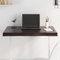 Tischplatte 80x50x2 cm Massivholz Eiche Behandelt Baumkante,Eichenholz Tischplatte dunkelbraun Massiv 80x50cm Naturkante 32kg belastbar Tischplatten
