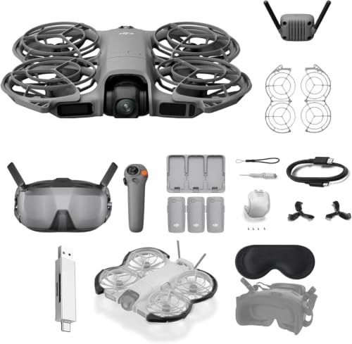 DJI Mini 4 Pro Fly More Combo Bundle con DJI RC 2 (Radiocomando con Schermo), Mini Drone con Telecamera 4K, Meno di 249 g, Autonomia di Volo di 34 Minuti, 2 Batterie Extra