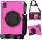 Funda tipo libro con soporte para visualización mú Funda a prueba de golpes apta Compatible with niños compatible con Huawei MatePad T8 2020 (8,0 pulgadas), funda ligera con asa giratoria y correa Com