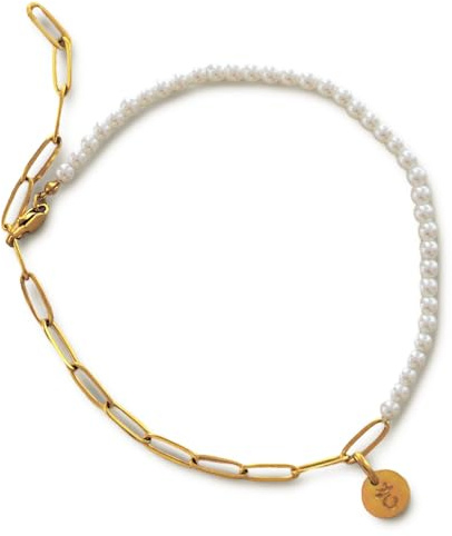 Fußkettchen für Damen aus Edelstahl mit Perlen Gold & Silber, Wasserfest | Verstellbar Zierliche Fußkette Sommer Schmuck Hautverträglich & Nickelfrei Fussketten für Frauen Geschenk Gravur