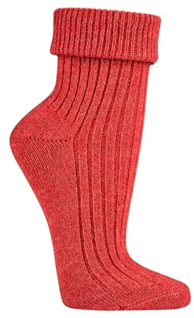 Socks4Fun 2 Paar weiche Wollsocken für Damen & Mädchen – aus Wolle & Alpakawolle – hautsympathisch, warm & bequem – mit doppeltem Umschlag