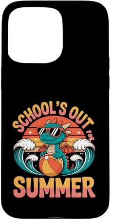 Retro Schools Out For Summer Teacher Dragon And Ball Wave Case for iPhone 15 Pro Max