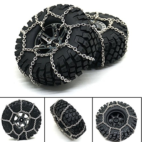 Axspeed 4 Stücke Metall Anti-Skid Schneeketten Reifen Ketten Für 1/10 TRX-4 trx4 Crawler