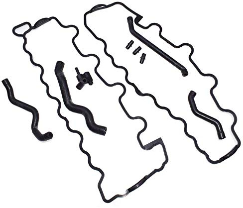 Kurbelgehäuseentlüftungsschlauch, Schlauch, Anschluss und Ventildeckeldichtung 1120180209,1120180009,1120180382,1120180282 für Mercedes Benzs W203 W210 W211 W220 C215 W1 63 98 cm. 99 00 01 02 03 04 05