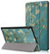 FanTing para Huawei MediaPad T5 10 Funda, Slim Smart Cover Funda Protectora de PU Cuero,Función de Soporte incorporada， para Huawei MediaPad T5 10 -Flor de Albaricoque