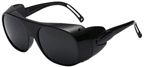Soldador de Seguridad Soldador Gafas Soldadura Fuerte Corte de Prueba de Polvo, gris