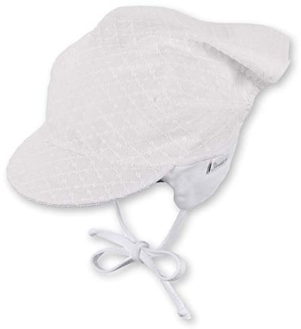 Sterntaler Kopftuch für Mädchen, Eyelet-Stoff, Größe: 49, Farbe: Ecru, 1452111.0