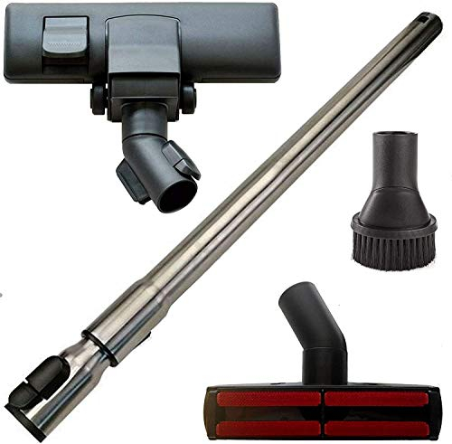 Maxorado Staubsauger-düse mit Rollen + Rohr + Fussel-Düse + Saupinsel Ersatzteile Set kompatibel mit Miele S 143 S 762 S 2120 SKCF2 Type HS16 S 194 S 251i S 164 S 426i S4 Hybrid S 424i
