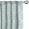 ABAKUHAUS orientalisch Vorhänge, Gardinen, Oriental-Strudel, Fensterbehandlungen für Wohnzimmer Schlafzimmer Dekor, 2 Stück 75 cm b x 225 cm h, Aqua und Weiß