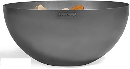 CookKing Dallas Feuerschale Ø85cm - BBQ Feuerschalen für den Garten - Feuerstelle Outdoor & Feuertonne - Terrasenofen aus Legierter Stahl - Feuerkorb für den Garten - Holzofen - 85x85x39cm