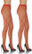 Sesto Senso 2 Pares Medias Rejilla Malla Fina con Patrón Diamantes Para Mujer Parte Calzoncillos Rejilla Cintura Alta 3/4 M/L Red