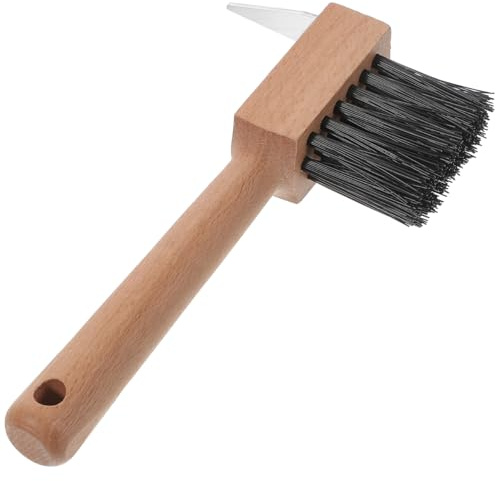 balacoo Horse Hoof Brush: Horseshoe Hook Toddler Brush Nail Tools Hoof Groove Cleaner Scraper Horseshoe Trimmer Goat Brush for Horses