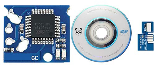 HUAYUWA Game Upgrade Kits (Blue, Version: PAL) Fits for GameCube SD2SP2 Mircro SD Card Adapter SDLoad SDL TF Card Reader XENO Chip Mini Disc Spare Parts