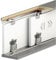 DecorAndDecor Sliding Wardrobe Door Track Kit Ball Bearing Smooth Operation (1.5m Set for Two Doors)