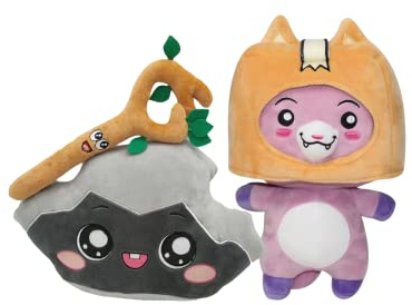 Benolla Boxy and Foxy Plüschtier, Anime Lanky Toys, weiche Plüschtiere, abnehmbare Figur Spielzeug Anime Soft Stuffed Doll für Kinder und Fans (Foxy and Rock Plüschtier)