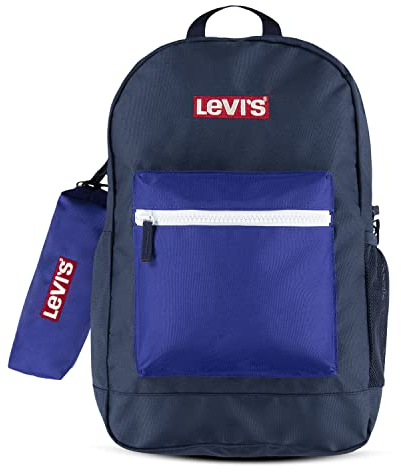 Levi's Unisex-Erwachsene Batwing Rucksack, Marineblau/Blau, OS, Kleid Blau/Blau, Einheitsgröße, Fledermaus-Rucksack
